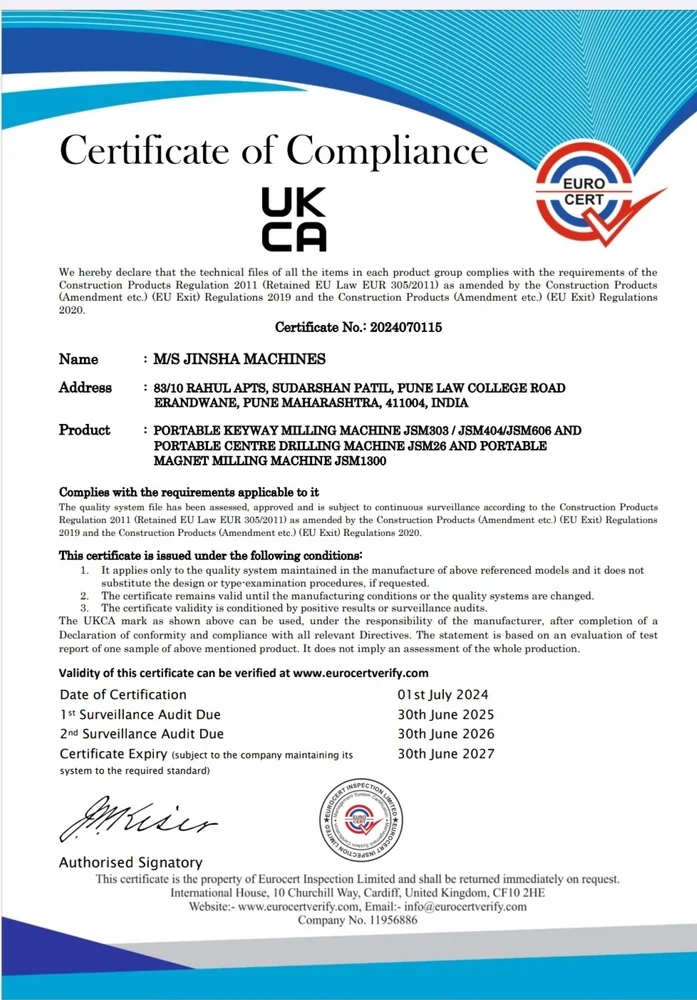 Portable Keyway Milling Machine