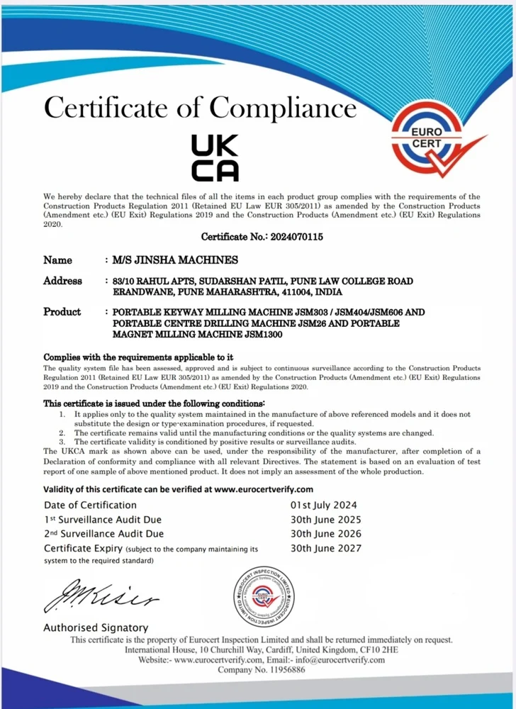 Portable Keyway Milling Machine